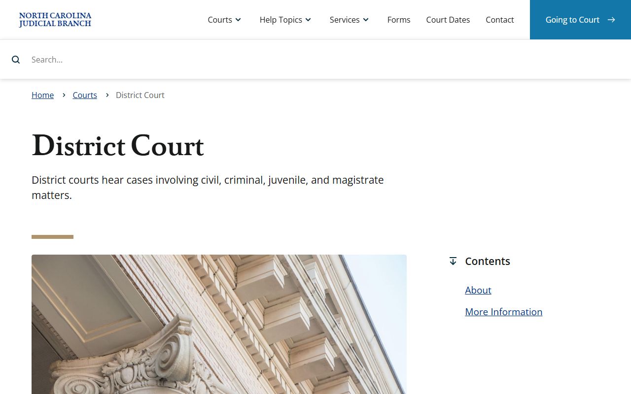 Ashe County court dockets District Court overview