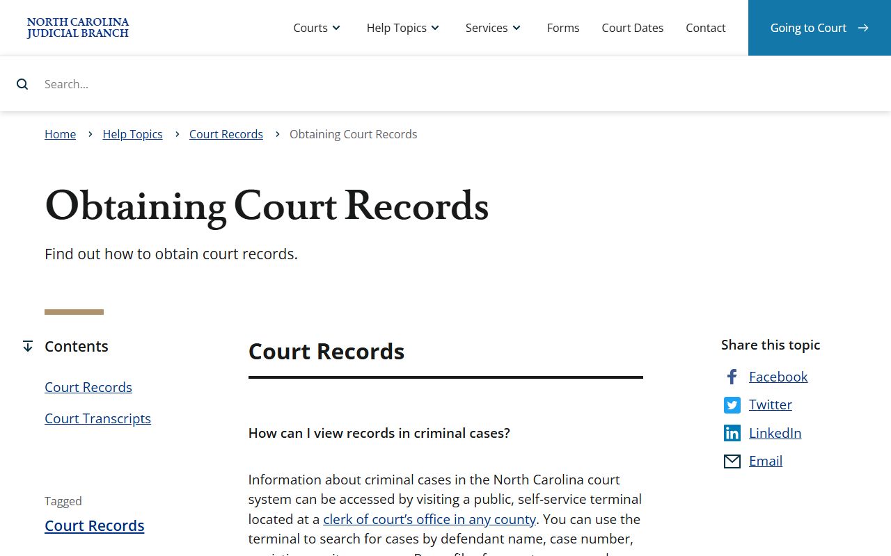 Ashe County court records obtaining court records help topic