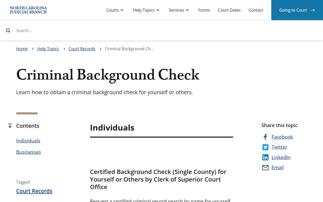 Ashe County criminal court records criminal background check help topic