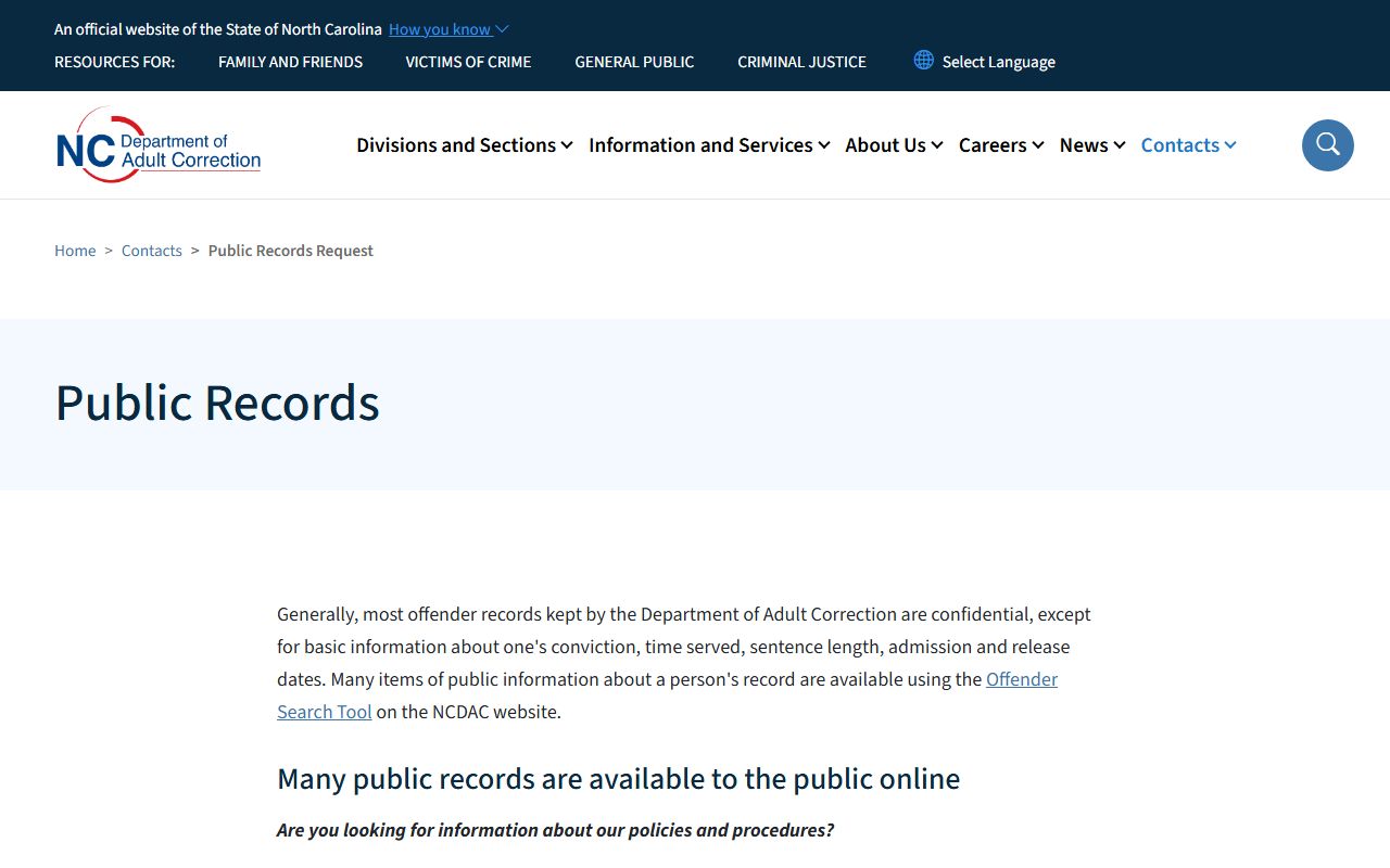 Ashe County warrant records NC DAC public records